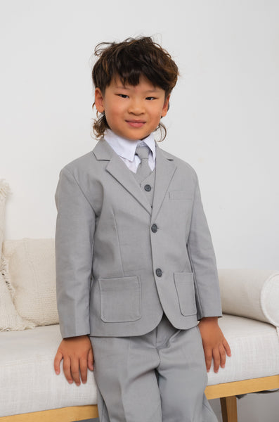 Toddlers Leo Linen Heather Suit