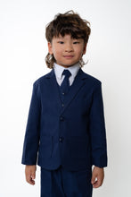 Toddlers Leo Linen Indigo Suit