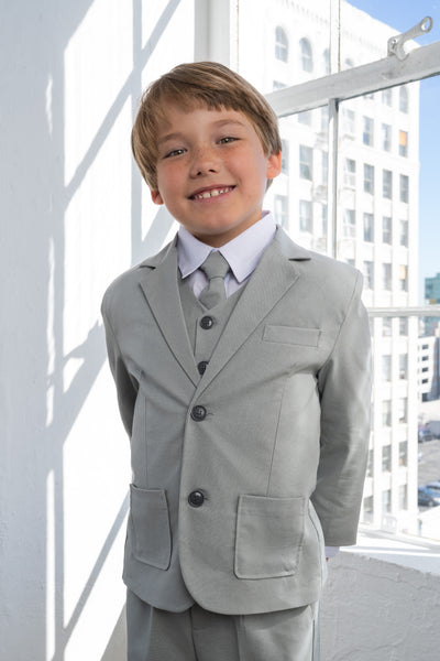Boys Leo Linen Heather Suit