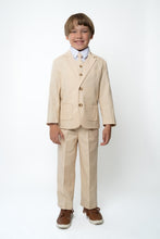 Boys Leo Linen Sand Suit