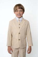 Boys Leo Linen Sand Suit