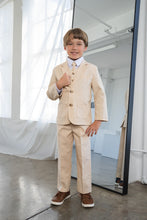 Boys Leo Linen Sand Suit
