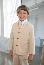 Boys Leo Linen Sand Suit