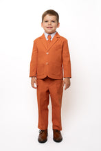 Toddler Boys Leo Linen 5-Piece Suit - Terracotta