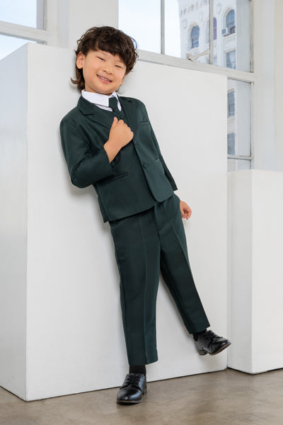 Toddler Boys Leo 5-Piece Suit - Hunter Green