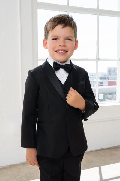 Toddler Boys Onyx 5-Piece Tuxedo - Black
