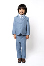 Toddler Boys Leo Linen 5-Piece Suit - Powder Blue