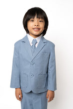 Toddler Boys Leo Linen 5-Piece Suit - Powder Blue