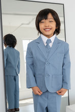 Toddler Boys Leo Linen 5-Piece Suit - Powder Blue