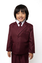 Toddler Boys Leo 5-Piece Suit - Burgundy