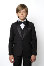 Boys Onyx 5-Piece Tuxedo - Black