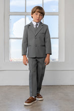 Boys Leo 5-Piece Suit - Charcoal