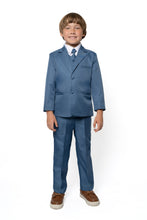 Boys Leo 5-Piece Suit - Jean Blue